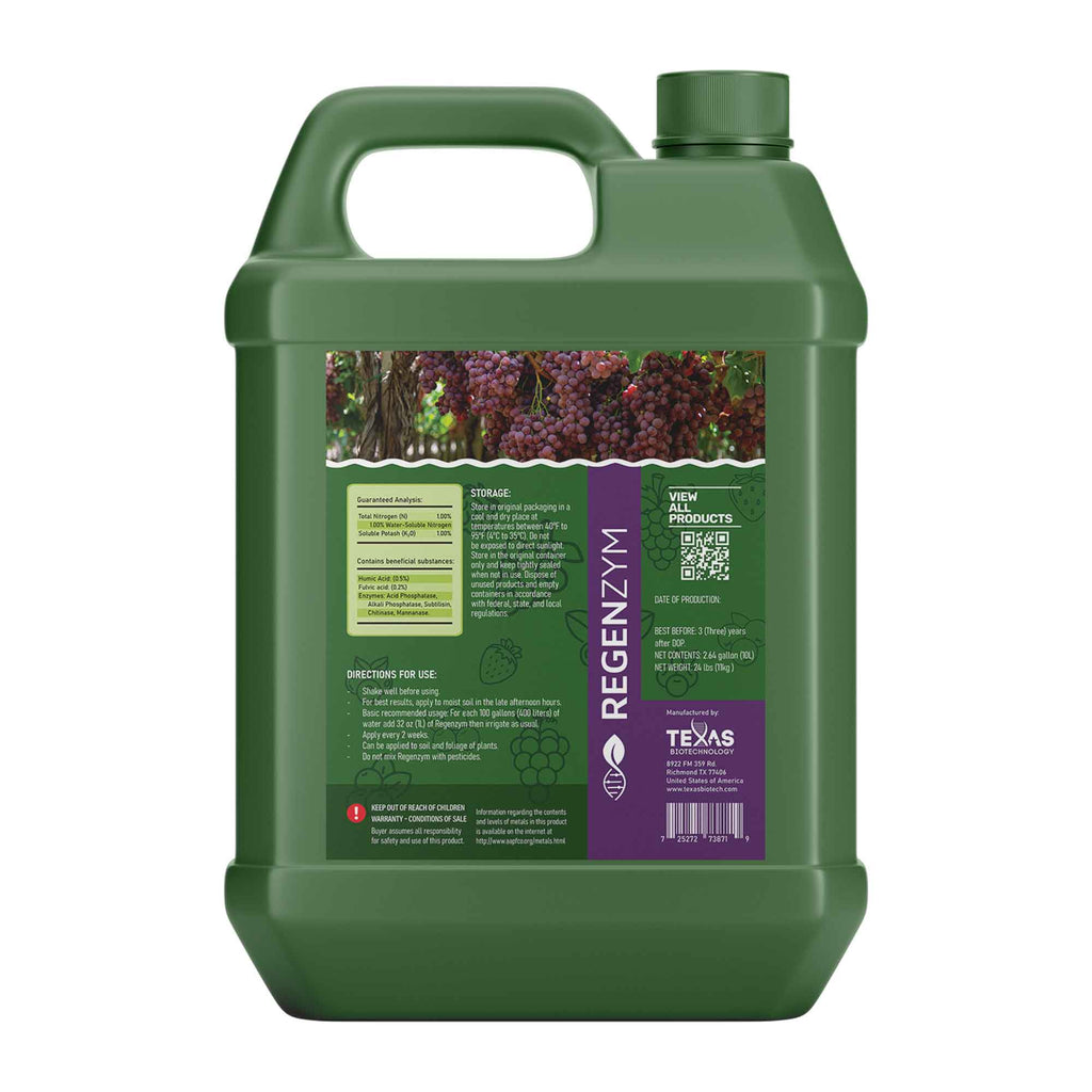 fertilizer for grapes plants Regenzym Berries and Grapes: Nurturing Soil and Plant Health for Remar –  Texas Biotech